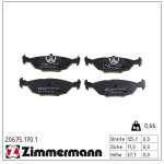 Piduriklotsi komplekt,ketaspidur ZIMMERMANN 20675.170.1