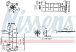 Radiaator,heitgaaside tagasijooks NISSENS 989458