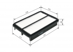 &Otilde;hufilter BOSCH F 026 400 044