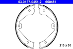 Piduriklotside komplekt,seisupidur ATE 03.0137-0451.2