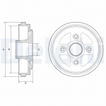 Piduritrummel DELPHI BF602