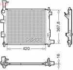 Radiaator,mootorijahutus DENSO DRM43005