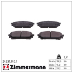 Piduriklotsi komplekt,ketaspidur ZIMMERMANN 24331.140.1