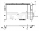 Radiaator,mootorijahutus TYC 706-0023-R