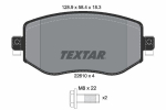 Piduriklotsi komplekt,ketaspidur TEXTAR 2261001