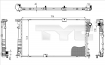 Radiaator,mootorijahutus TYC 725-0045