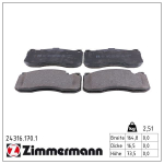 Piduriklotsi komplekt,ketaspidur ZIMMERMANN 24316.170.1