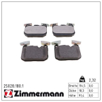 Piduriklotsi komplekt,ketaspidur ZIMMERMANN 25028.180.1