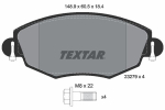 Piduriklotsi komplekt,ketaspidur TEXTAR 2327904