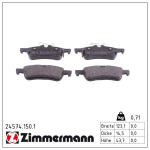 Piduriklotsi komplekt,ketaspidur ZIMMERMANN 24574.150.1
