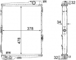 Radiaator,mootorijahutus MAHLE CR 253 000S
