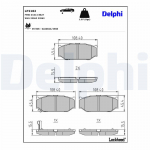 Piduriklotsi komplekt,ketaspidur DELPHI LP2182