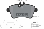 Piduriklotsi komplekt,ketaspidur TEXTAR 2407702