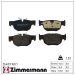 Piduriklotsi komplekt,ketaspidur ZIMMERMANN 26409.160.1