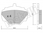 Piduriklotsi komplekt,ketaspidur METELLI 22-0353-0
