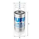 K&uuml;tusefilter UFI 24.H2O.07