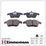 Piduriklotsi komplekt,ketaspidur ZIMMERMANN 24332.185.1