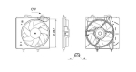 Ventilaator,mootorijahutus MAHLE CFF 703 000S