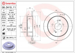Piduriketas BREMBO 08.D415.11