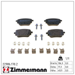 Piduriklotsi komplekt,ketaspidur ZIMMERMANN 22986.170.2