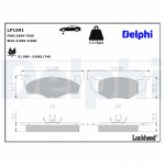 Piduriklotsi komplekt,ketaspidur DELPHI LP1591