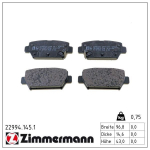 Piduriklotsi komplekt,ketaspidur ZIMMERMANN 22994.145.1