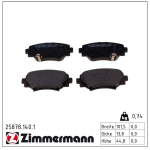 Piduriklotsi komplekt,ketaspidur ZIMMERMANN 25878.140.1