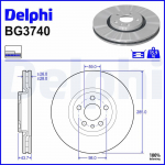 Piduriketas DELPHI BG3740