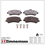 Piduriklotsi komplekt,ketaspidur ZIMMERMANN 24867.905.1