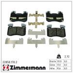 Piduriklotsi komplekt,ketaspidur ZIMMERMANN 22858.170.2