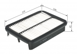 &Otilde;hufilter BOSCH 1 457 433 784