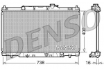Radiaator,mootorijahutus DENSO DRM40011