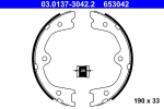 Piduriklotside komplekt,seisupidur ATE 03.0137-3042.2