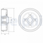 Piduritrummel DELPHI BFR624