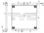 Radiaator,mootorijahutus TYC 726-0017-R