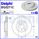 Piduriketas DELPHI BG5271C