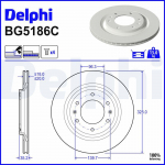 Piduriketas DELPHI BG5186C