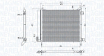 Kondensaator,kliimaseade MAGNETI MARELLI 350203793000
