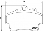 Piduriklotsi komplekt,ketaspidur BREMBO P 65 007