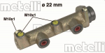 Peapiduri silinder METELLI 05-0134