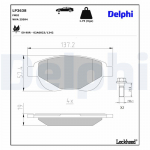 Piduriklotsi komplekt,ketaspidur DELPHI LP3638