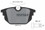 Piduriklotsi komplekt,ketaspidur TEXTAR 2317703