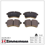 Piduriklotsi komplekt,ketaspidur ZIMMERMANN 24570.210.1