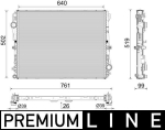 Radiaator,mootorijahutus MAHLE CR 2604 000P