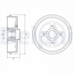 Piduritrummel DELPHI BFR595