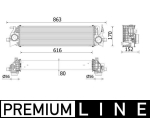 Kompressori&otilde;hu radiaator MAHLE CI 554 000P