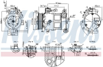 Kompressor,kliimaseade NISSENS 891186