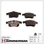 Piduriklotsi komplekt,ketaspidur ZIMMERMANN 25906.200.1