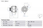 Generaator BOSCH 0 986 087 230