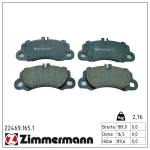 Piduriklotsi komplekt,ketaspidur ZIMMERMANN 22469.165.1